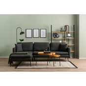 ATELIER DEL SOFA Ugaona garnitura Reya Dark Grey