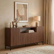 Hanah Home komoda Rialto, 160 cm, orah Milano / crna