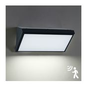 Brilagi - LED spoljašnje zidno svetlo sa senzorom TRIANGLE LED/20W/230V crno