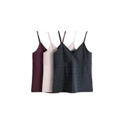 The Set Top  svetlo bež / pastelno roza / vinsko rdeča / črna
