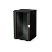20U wall mounting cabinet, Unique 998x600x600 mm, color black (RAL 9005)