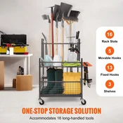 VEVOR Organizator za vrtna orodja 652x403x990 mm kovinski za shranjevanje