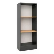 MID.YOU REGAL 52/114/30 cm antracit, medeni hrast