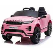 Električna igračka Range Rover EVOQUE, enojna, roza, usnjeni sedeži, MP3