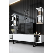 Hanah Home HANAH HOME Chrome Line Set - White, Black garnitura pohištva za dnevno sobo, (20815900)