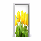 tulup.si Nalepka na vratih Rumena tulipani 85x205 cm