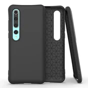 HURTEL Mehak barvni ovitek za Xiaomi Mi 10 črne barve