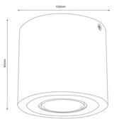 Luminex Downlight Ernest, les, 10 cm, okrogel, GU10 - Dnevna soba/jedilnica - Svetlo leseno
