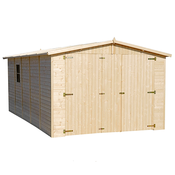 Timbela Lesena garaža 15 m2 - H222x516x324 cm - Panelna konstrukcija - TIMBELA M101, (21823621)
