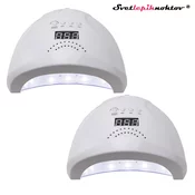 2 x UV/LED lučka SLN S2, 48 W, bele barve, lučka za trdenje vseh gelov in lakov