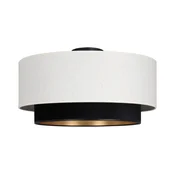 Plafonsko svetlo NATIA 1xE27/60W/230V, precnik 45 cm, belo/crno
