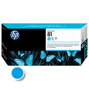 HP 81 Cyan Dye Printhead and Cleaner For use only in  DesignJet 5000 and 5000PS printers.  Contains a printhead and printhead cleaner. (C4951A)