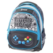 Play Ranac za dečake Game Arcade Maxx, Anatomski, 41 x 31 x 21 cm, Plavo-sivi