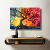 Wallity Dekorativna slika na kaljenom staklu, 40x60cm, Šarena