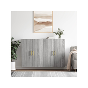 Zidni ormarici 2 kom siva boja hrasta sonome 69,5 x 34 x 90 cm