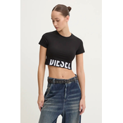 DIESEL Majica črna / bela