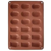 Excellent Houseware Silikonski pekač za Madeleine in praline, 34x25 cm