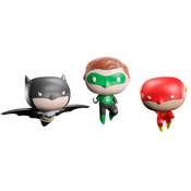 DC Comics KOMPLET 3 BOŽIČNIH OKRASKOV DC COMICS BATMAN, FLASH IN ZELENA LAMPIONKA, (21240732)