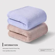 Miniso Set peškira, 35x75cm, 2 komada, Bež-plavi