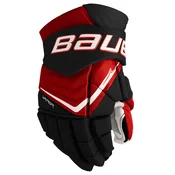 Hokejske rokavice Bauer Vapor FLYLITE Black/Red Intermediate 13 palcev