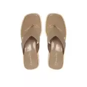 Natikači Calvin Klein Block Heel Espa 50 Thong Lth HW0HW02902 Rjava