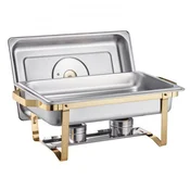 VEVOR Set za postrežbo Chafing Dish Buffet 8 qt 4 kosa zlata barva
