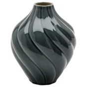 KORNSPARV Vaza, sivo modra, 22 cm