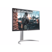 Monitor LG 27UP650K-W 27/IPS/3840x2160/60Hz/5ms GtG/HDMIx2,DP/Freesync/pivot,visina/srebrna