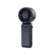 INF Prenosni zložljivi ročni ventilator, mini turbina 2000mAh Black, (5000310506)