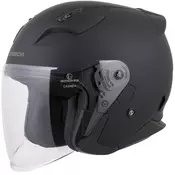 Cassida Reflex 2.0 Solid otvorena motociklisticka kaciga mat crna-tamno siva