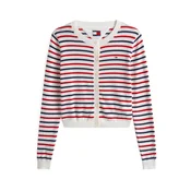 Tommy Jeans Pletena jopica Essential DW0DW20976 Pisana Regular Fit