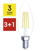 3 + 1 brezplačno – LED žarnica Filament Candle/E14/6 W (60W)/810 lm/nevtralna bela