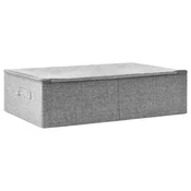 Vidaxl Škatla za shranjevanje blago 70x40x18 cm siva