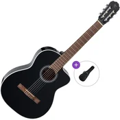 Takamine GC2CE Basic SET 4/4 Black Elektro klasicna gitara