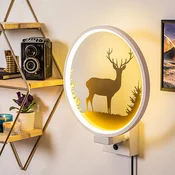Opviq Zidna lampa, Belo-Zlatna