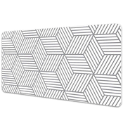 Decormat Podloga za pisalno mizo Gray 3D cubes 100x50 cm