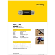 (Intenso) USB Flash drive 32GB, USB 3.2, USB-C, USB-A, Twist Line - USB3.2-32GB/Twist Line