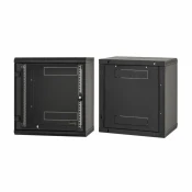 Triton kabinet zidni 18U 900 600x400 črn sestavljen