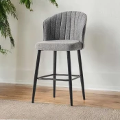 Hanah Home Set barskih stolica Rubi, Sivi