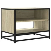 Vidaxl TV omarica sonoma hrast 61x40x46 cm inženirski les in kovina