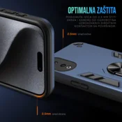 Maska za telefon Hard Ring za Honor x7b, Maslina