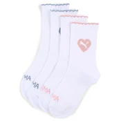 Puma Girls Crew Shirt Socks (2-Pack), White, Size 35-38, Age