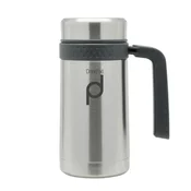 Pioneer DrinkPod termo skodelica z ročajem, 450 ml, srebrna