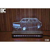 Black Cut 3D Lampa RGB