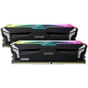 Lexar Ares DDR5 (2X16GB) 6800 CL34 1.4V memorija s hladnjakom i RGB osvjetljenjem, dvostruki paket, crna boja LD5U16G68C34LA-RGD