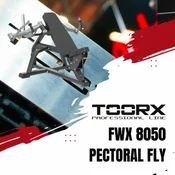 TOORX FWX 8050 Pectoral Fly | Profesionalna naprava za metuljasti gib prsi pod naklonom (pectoralis, sprednji del ramen)