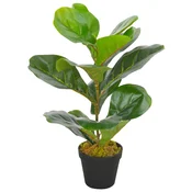 shumee Umetna rastlina figovec z loncem zelena 45 cm