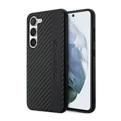 Maska AMG Samsung Galaxy S23+ crni tvrdi maska Carbon Stripe&Embossed (AMHCS23MBLSCA)