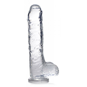 Prozoren dildo Jock C-Thru, 25 cm