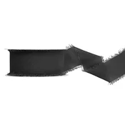 shumee Šifonski trak, črn, 40 mm/10 m